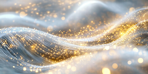 Golden Silver Thread Interweave
