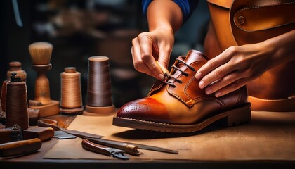 The soul of shoemaking lies in the artisan's hands.  