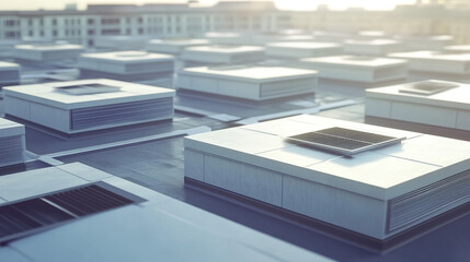 Flat White Commercial Roof
