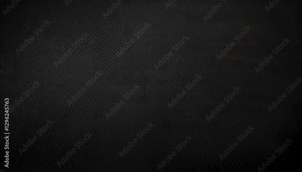 Poster black textured synthetic surface with fine diagonal lines, modern abstract background for design, br