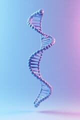A stylized illustration of a double helix genetic structure