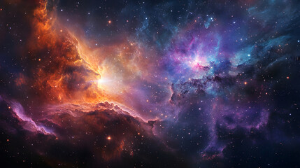 Ethereal Galactic Wonderland: An Awe-Inspiring Journey Through the Vibrant Depths of the Cosmos, Illuminated by Swirling Nebulae and Distant Stars