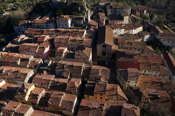 Centro abitato dall'alto