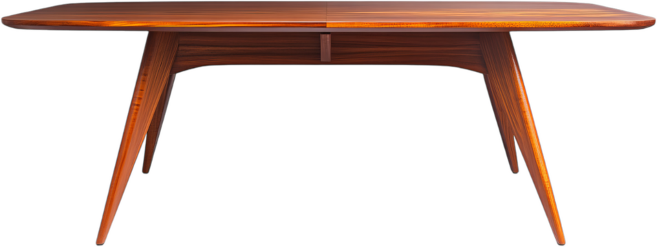 Elegant wooden dining table with sleek lines and modern craftsmanship for contemporary interiors and design spaces