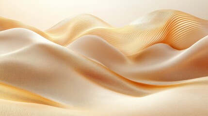 Obraz premium Abstract artwork showing soft flowing shapes in light neutral colors