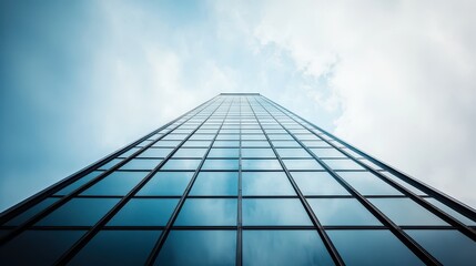 A sleek, minimalist silhouette of glass and steel, reaching skyward like a futuristic skyscraper, its design a testament to modern innovation.