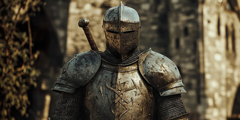 Armored Medieval Knight
