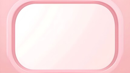 A pink rounded frame with a light background inside it