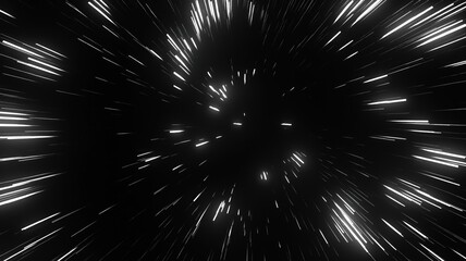 Obraz premium White lights in the shape of stars on a dark background