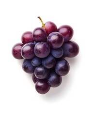 Fototapeta premium A top view of sparkling purple and red grapes, highlighting their smooth and attractive skins. Each tiny seed inside holds a sweet freshness ready to burst with every bite