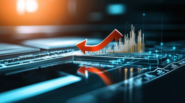 Business growth insights digital marketing analytics infographic presentation modern office close-up data visualization techniques