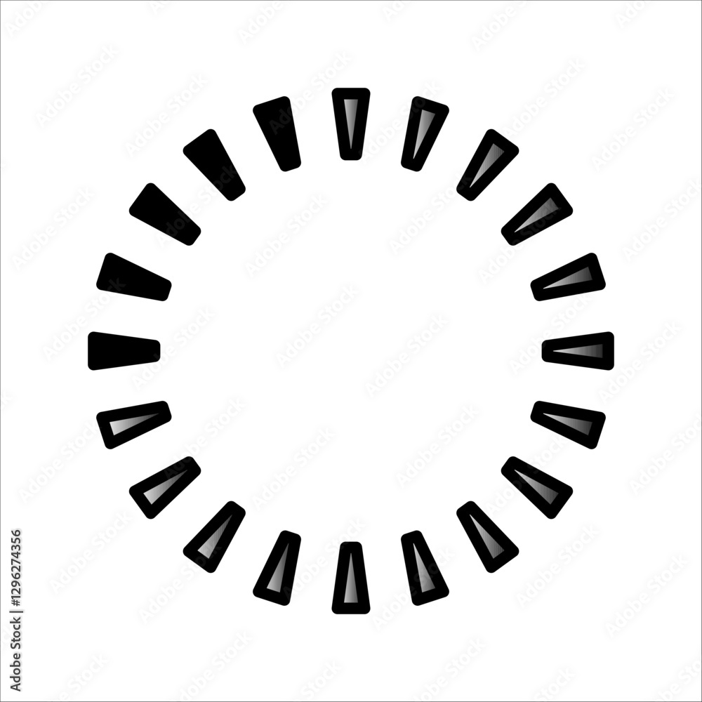 Fototapete loading bar icons. website load bar vector icon set. set loadingbar progress icon, circle loader col