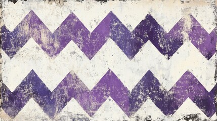 Purple Zigzag Patterns on a Weathered Background for Design