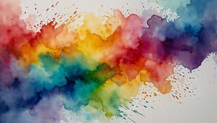Fototapeta premium vibrant watercolor splash abstract
