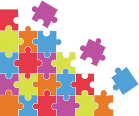 Naklejka premium Puzzle Corner