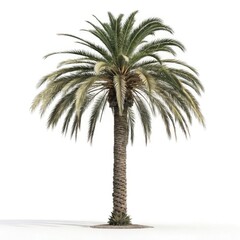 palm tree isolated on white