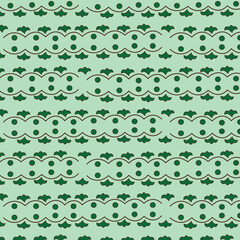 set of seamless patterns leaf with cute background