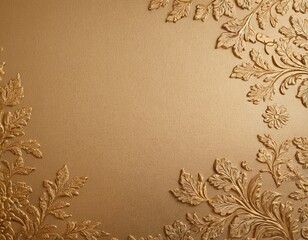 Elegant golden floral design with intricate detailing and a luxurious finish.