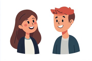 Business people are smiling and chatting person office human. 