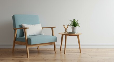 Serene Minimalist Reading Corner