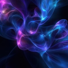 Abstract swirling nebula, cosmic energy, space background, digital art, website header