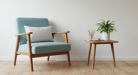 Serene Minimalist Reading Corner