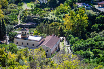 Panoramic view of Central San Pascual hydroelectric plant, Yunquera, Spain 