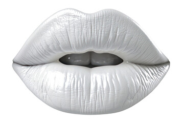 PNG Pearl white lips photography minimalist expression.