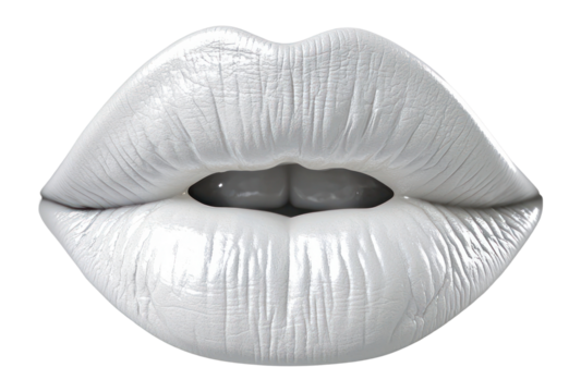 PNG Pearl white lips photography minimalist expression.