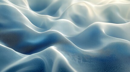 Obraz premium Abstract computer generated wavy blue and white textured landscape
