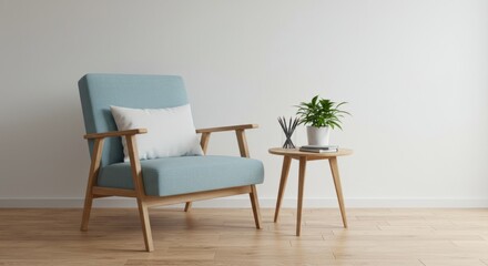 Serene Minimalist Reading Corner