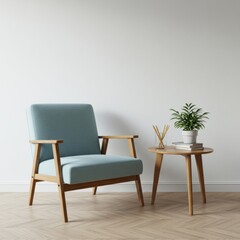 Serene Minimalist Reading Corner