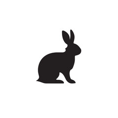 Obraz premium black and white rabbit