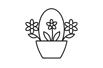 flowers in a pot