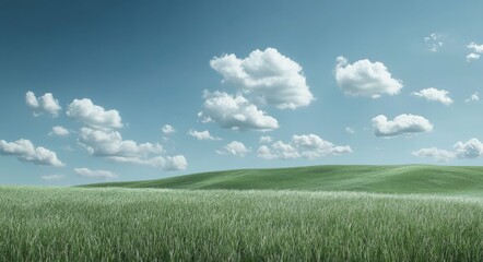 Obraz premium Zlatibor Landscape: Green Hills and Countryside Fields under Sunny Sky