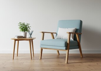 Serene Minimalist Reading Corner