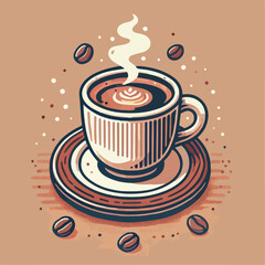 cup of coffee vector illustration