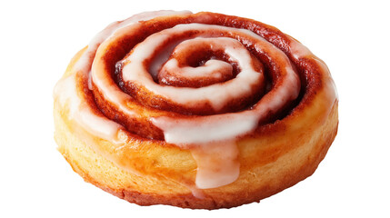 Fototapeta premium a delicious cinnamon roll with sweet icing.