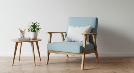 Serene Minimalist Reading Corner