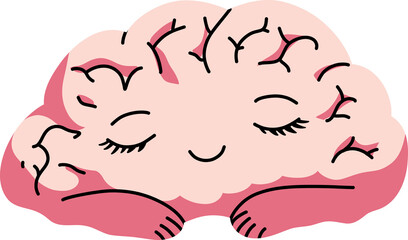 Brain with smile