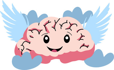 Brain with wings