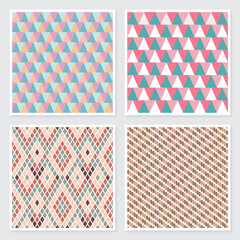 Pattern background for design. Colorful shapes seamless pattern.