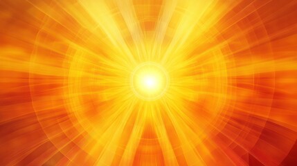 Obraz premium Bright radiant sunburst, energy, power, abstract background, ideal for spiritual or science themes