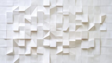 White paper cubes texture background