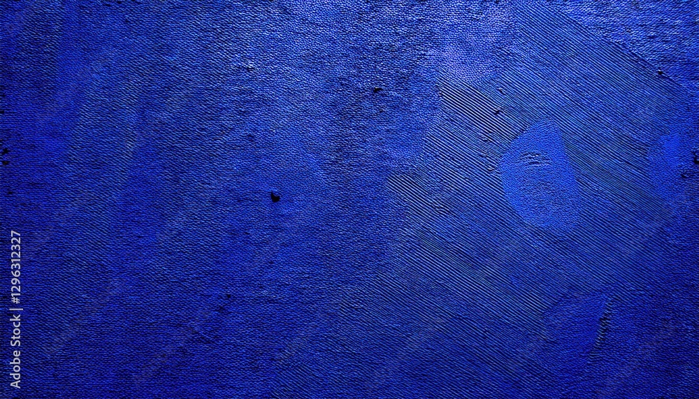 Poster textured deep blue rough plaster wall background with uneven stucco pattern for modern design, graph