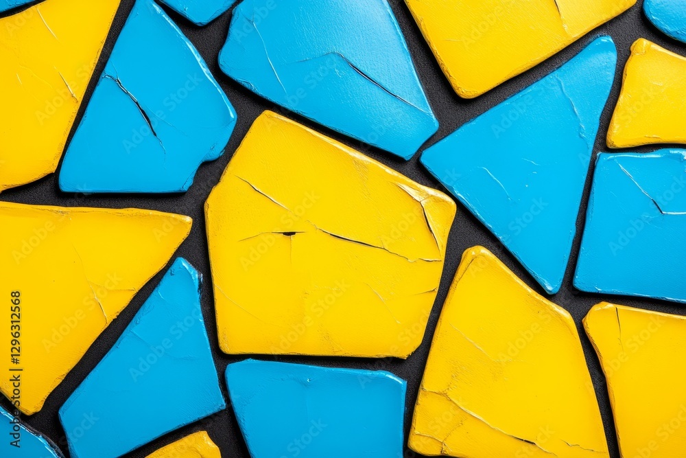 Fototapete it should have sharp angles and splashes of paint that resemble broken glass. the design incorporate