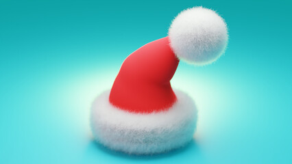 Sombrero de santa claus en navidad