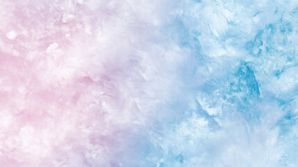 Obraz premium A soft pastel watercolor texture background with organic brush strokes blending light pink, blue, and lavender hues.