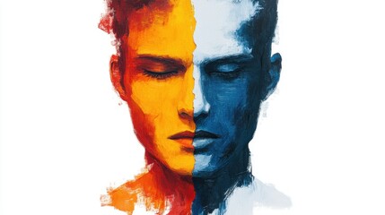 Suppressing emotions and expressing something that is not truly oneself. Hiding true feelings. Conforming to others expectations. The good and bad sides.