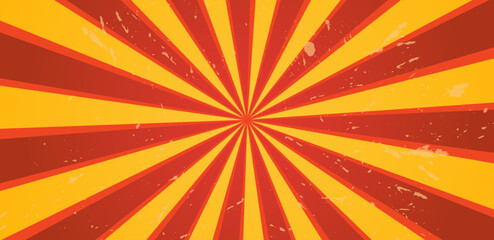 Retro background with a sunburst colorful vector illustration